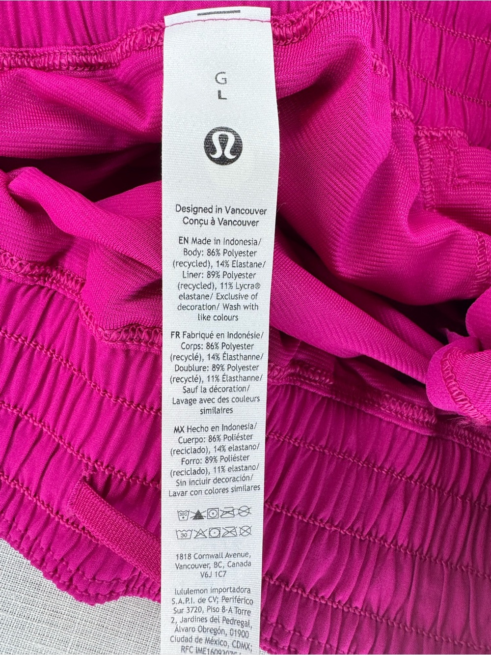 Lululemon Shake It Out High-Rise Run Shorts 2.5” Pink Flare NWT - Picture 15 of 16